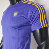 2025/26 M Utd Purple Retro Style Player Version Soccer Jersey
