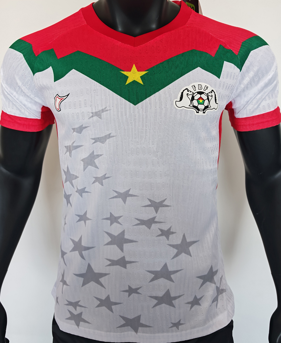 2025/26 Burkina Faso Local White Versión Jugador