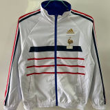 1998 France Blue And White Retro Reversible Windbreaker 双面
