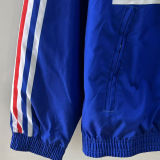 1998 France Blue And White Retro Reversible Windbreaker 双面