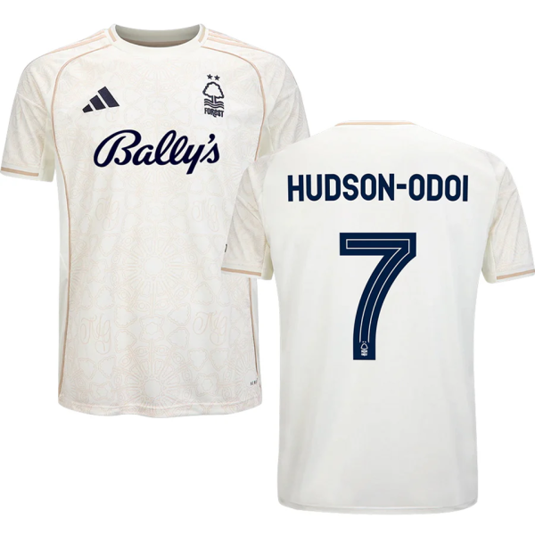 HUDSON-ODOI #7 Nottingham Forest Away Fans Jersey 2025/26 (CUP Font 杯赛字体 )