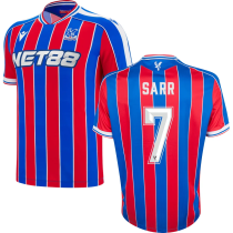 SARR #7 Crystal Palace Home Fans Soccer Jersey 2025/26 (CUP Font 杯赛字体 )