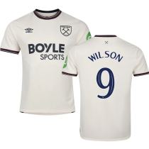 WILSON #9 West Ham Away Fans Soccer Jersey 2025/26 (CUP Font 杯赛字体 )