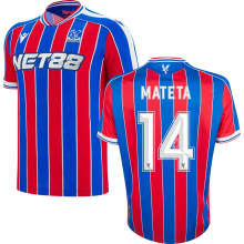 MATETA #14  Crystal Palace Home Fans Soccer Jersey 2025/26  (CUP Font 杯赛字体 )