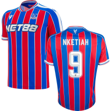NKETIAH #9 Crystal Palace Home Fans Soccer Jersey 2025/26  (CUP Font 杯赛字体 )