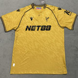 Guéhi #6 Crystal Palace Away Gold Fans Soccer Jersey 2025/26 (CUP Font 杯赛字体 )