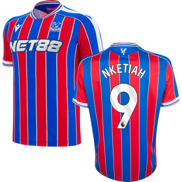 NKETIAH #9 Crystal Palace Home Fans Soccer Jersey 2025/26 (League Font 联赛字体 )