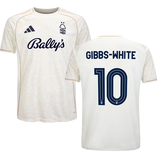 GIBBS-WHITE #10 Nottingham Forest Away Fans Jersey 2025/26 (CUP Font 杯赛字体 )