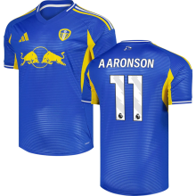 AARONSON #11 Leeds United Away Blue Fans Soccer Jersey 2025/26 (League Font 联赛字体 )