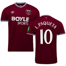 L.Paquetá #10 West Ham Home Fans Soccer Jersey 2025/26 (CUP Font 杯赛字体 )