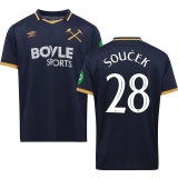 Souček #28 West Ham Third Fans Soccer Jersey 2025/26 (CUP Font 杯赛字体 )