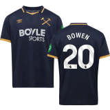 BOWEN #20 West Ham Third Fans Soccer Jersey 2025/26 (League Font 联赛字体 )