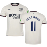 Füllkrug #11 West Ham Away Fans Soccer Jersey 2025/26 (CUP Font 杯赛字体 )