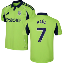 Raúl #7 Fulham Away Green Fans Soccer Jersey 2025/26 (League Font 联赛字体 )