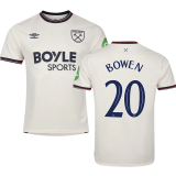 BOWEN #20 West Ham Away Fans Soccer Jersey 2025/26 (CUP Font 杯赛字体 )