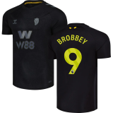 BROBBEY #9 Sunderland Third Black Fans Soccer Jersey 2025/26 (League Font 联赛字体 )