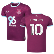 EDWARDS #10 Burnley Home Fans Soccer Jersey 2025/26 (League Font 联赛字体 )