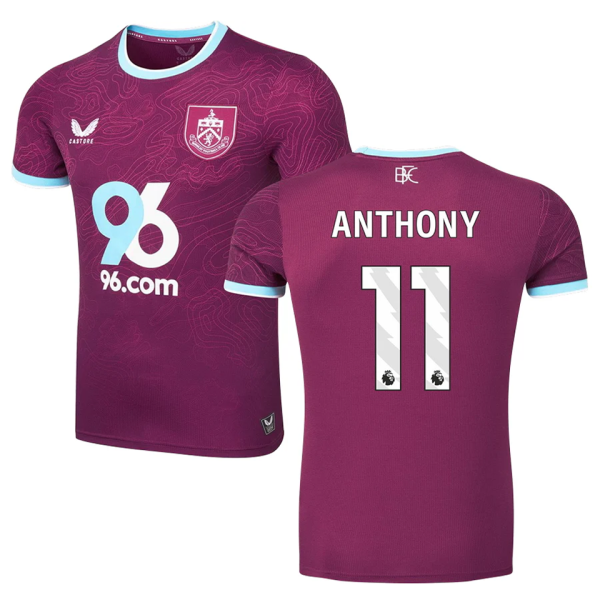 ANTHONY #11 Burnley Home Fans Soccer Jersey 2025/26 (League Font 联赛字体 )