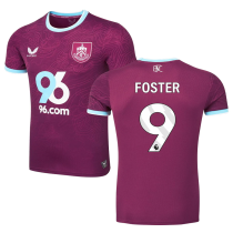 FOSTER #9 Burnley Home Fans Soccer Jersey 2025/26 (League Font 联赛字体 )