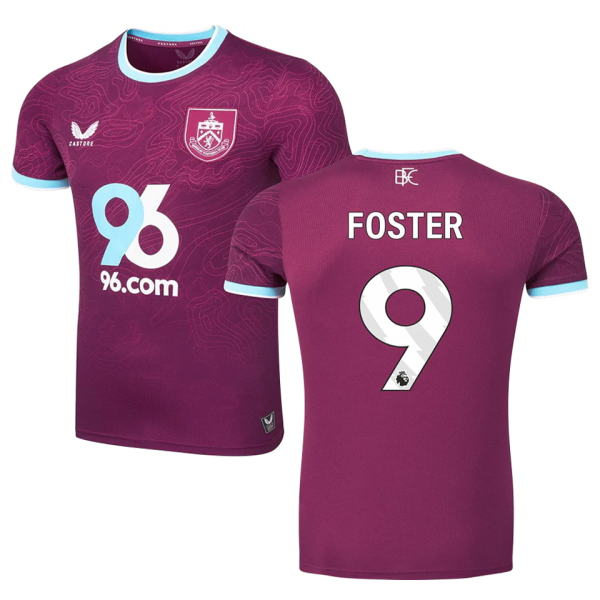 FOSTER #9 Burnley Home Fans Soccer Jersey 2025/26 (League Font 联赛字体 )