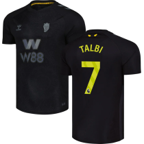 TALBI #7 Sunderland Third Black Fans Soccer Jersey 2025/26 (League Font 联赛字体 )