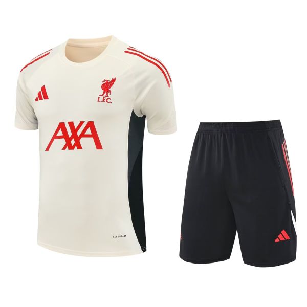 2025/26 Liv Beige Training Jersey(A Set)三条红边