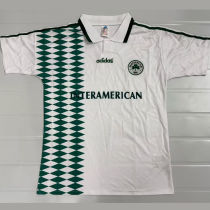 1995/1996 Panathinaikos Away White Retro Soccer Jersey