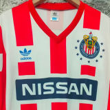 1990/1991 Chivas Home Red Retro Soccer Jersey