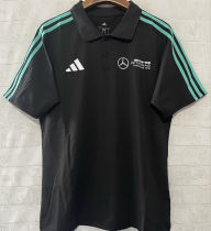 2026 Mercedes AMG Petronas F1 Black POLO Team T-Shirt  有领