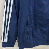 2025/26 Italy Blue Retro Style Windbreaker