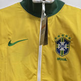 2025/26 Brazil Yellow Retro Windbreaker