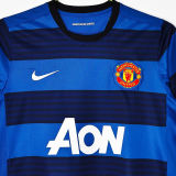 2011/2012 M Utd Away Blue Retro Soccer Jersey