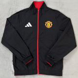 2026 M Utd Red And Black Reversible Windbreaker 双面