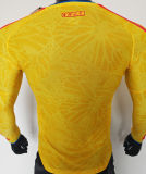 2026/27 Colombia Home Yellow Player Version Long Sleeve Soccer Jersey