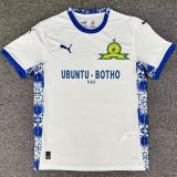 2025/26 Mamelodi Sundowns Away White Fans Soccer Jersey 马梅洛迪日落