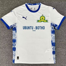 2025/26 Mamelodi Sundowns Away White Fans Soccer Jersey 马梅洛迪日落