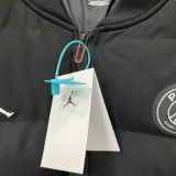 2026/27 PSG x Jordan Black Baseball Cotton Windbreaker Jacket BQ7703 黑标