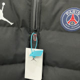 2026/27 PSG x Jordan Black Baseball Cotton Windbreaker Jacket BQ7702 蓝标