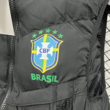 2026/27 Brazil Black Cotton Vest Jacket  J3307 黑色