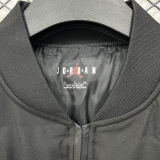 2026/27 PSG x Jordan Black Baseball Cotton Windbreaker Jacket BQ7702 蓝标
