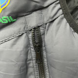 2026/27 Brazil Grey Black Cotton Vest Jacket  J3307 灰黑色