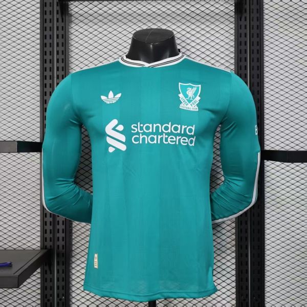 2025/26 LFC Third Green Player Version Long Sleeve Jersey