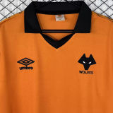 1980/1981 Wolves Home Yellow Retro Long Sleeve Soccer Jersey