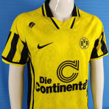 1996/1997 BVB Home Yellow Retro Soccer Jersey