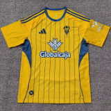2025/26 Albacete Third Yellow Fans Soccer Jersey 阿尔巴赛特