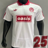 2025/26 AD x oasis #25 White Retro Style Player Version Soccer Jersey (Have No.25 带号码）