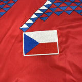 1990 Slovak Home Red Retro Soccer Jersey