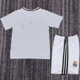 2008/2009 RM Home White Retro Kids Soccer Jersey