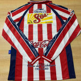 1999/2000 Chivas Home Red Retro Long Sleeve Soccer Jersey