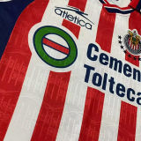 1999/2000 Chivas Home Red Retro Long Sleeve Soccer Jersey